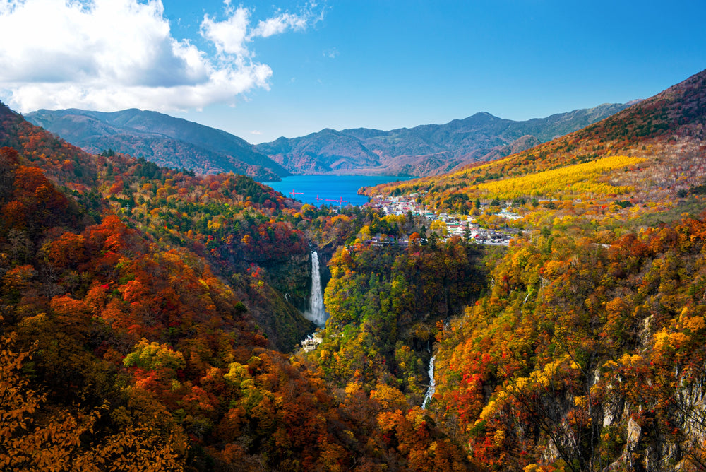 Autumn Colors seen from Akechidaira Observatory, Lake Chuzenji, Nikko, Japan