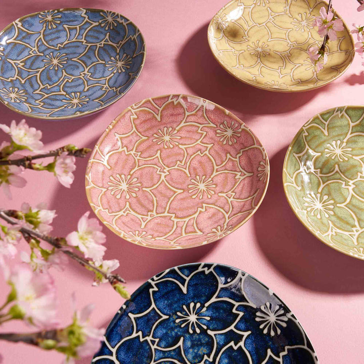 Colorful Sakura Small Plates Gift Box