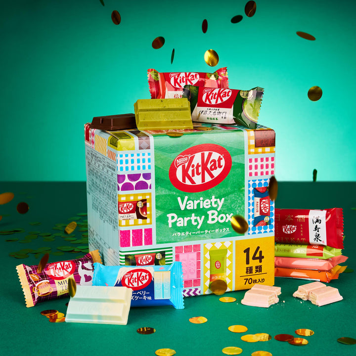 Japanese Kit Kat: Variety Party Box 2024 (70 Pieces, 14 Flavors) thumbnail 1