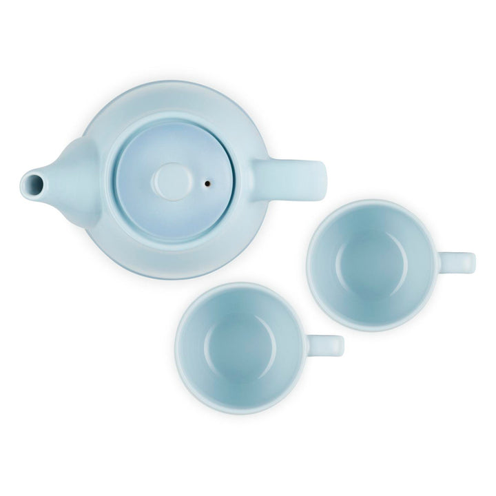 Le Creuset Teapot And Mug Set In Coastal Blue