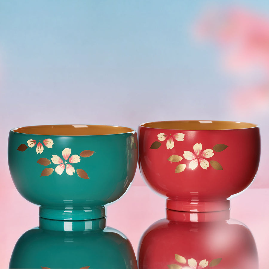 Sakura Lacquerware Bowl Set