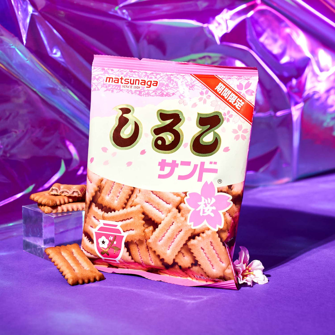Mini Red Bean Crackers: Sakura (1 Bag)