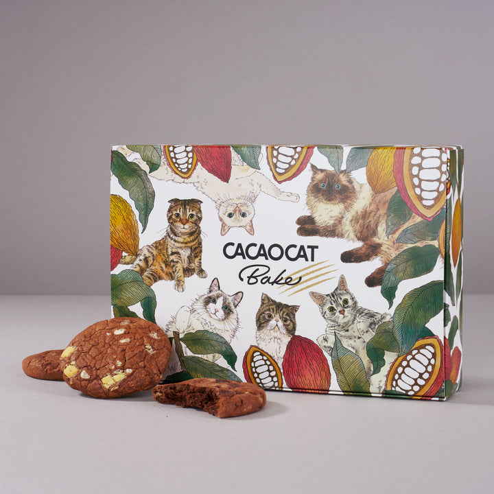 CACAOCAT Bake Chocolate Cookie Mini Gift Box (6 Pieces, 6 Flavors)