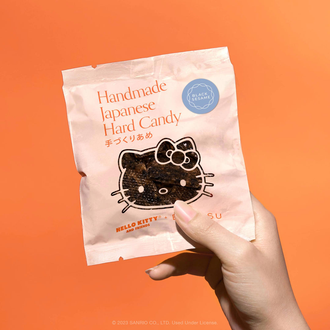 Hello Kitty Tile Candy: Black Sesame Crunch