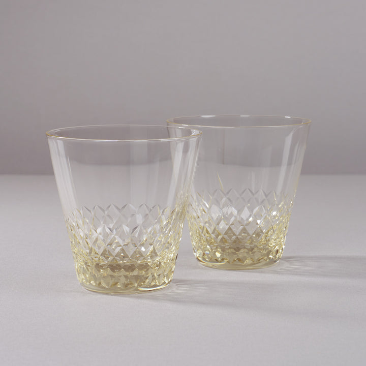 Tokyo Edo Kiriko Amber Glass Set thumbnail 4