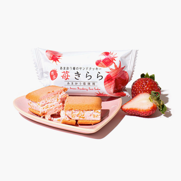 Amaou Strawberry Kirara Sandwich Cookie (18 Pieces)
