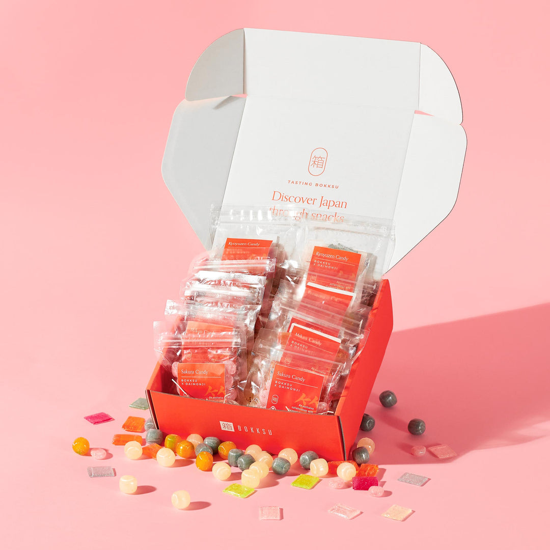 Daimonji Ame Honpo Handmade Candy Gift Box (12 Bags, 6 Flavors)